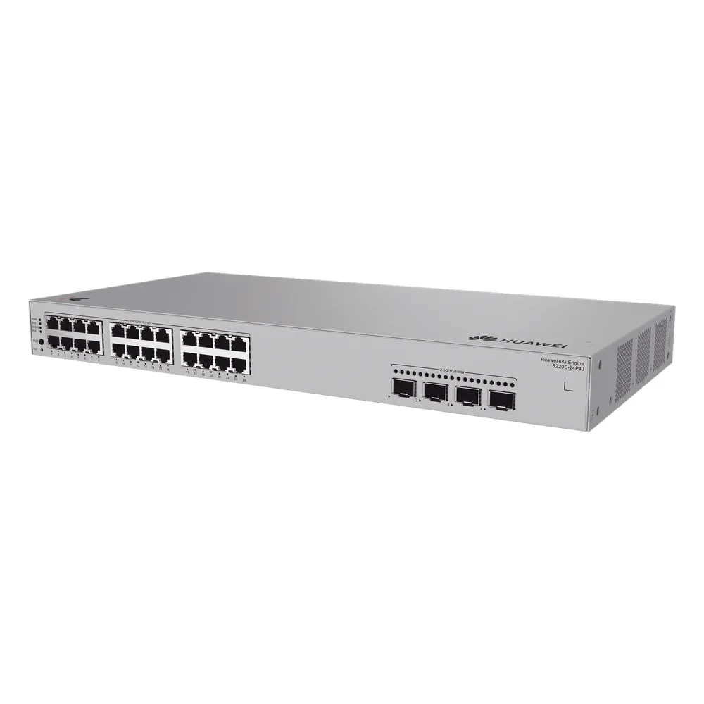 Switch de Acceso Gigabit Administrable PoE Capa 2 / 24 puertos 10/100/1000 Mbps (PoE) / 4 Puertos 2.5GE SFP Uplink / ERPS / IMGP Snooping / DHCP Snooping / PoE Perpetuo / 400 W / Administración Nube Gratis