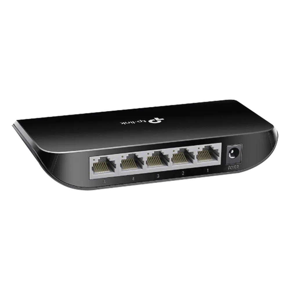 Switch de escritorio 5 puertos 10/100/1000 Mbps – vista 3