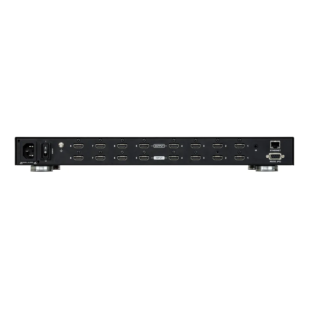 Switch de matriz HDMI | 8x8 | con escalador | Compatible con videowall | Seamless Switch™ | IR | RS-232 | Ethernet – vista 3