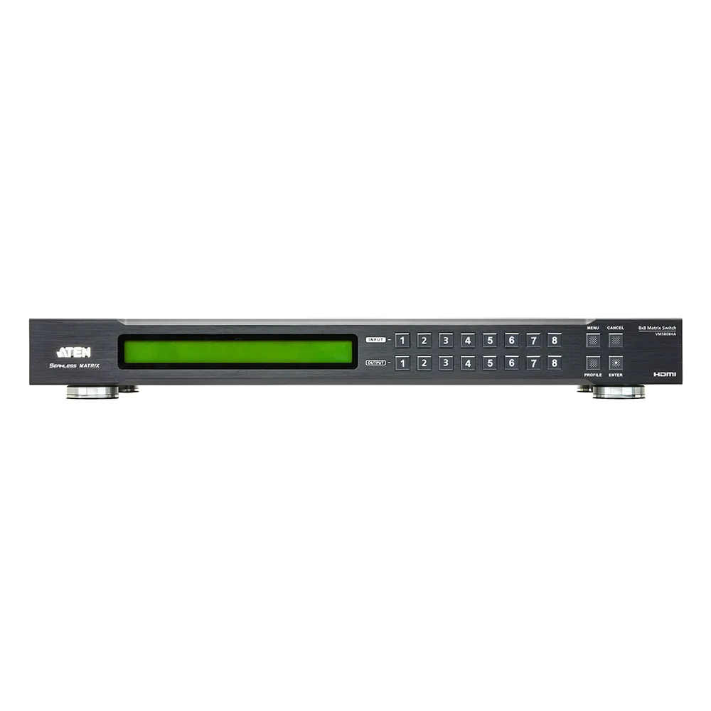 Switch De Matriz Hdmi | 8x8 | Con Escalador | Compatible Con Videowall | Seamless Switch™ | IR | RS-232 | Ethernet | Salida de Audio – vista 2