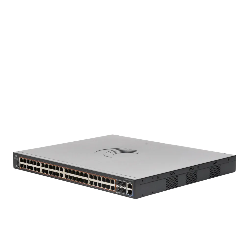 Switch Gestionable Capa 2+ / 176 Gbps Throughput / 48 Puertos Gigabit PoE+ / 4 SFP+ 10 Gbps Uplink / Política de Automatización / cnMaestro On-Premises / 5 Años Garantía – vista 3