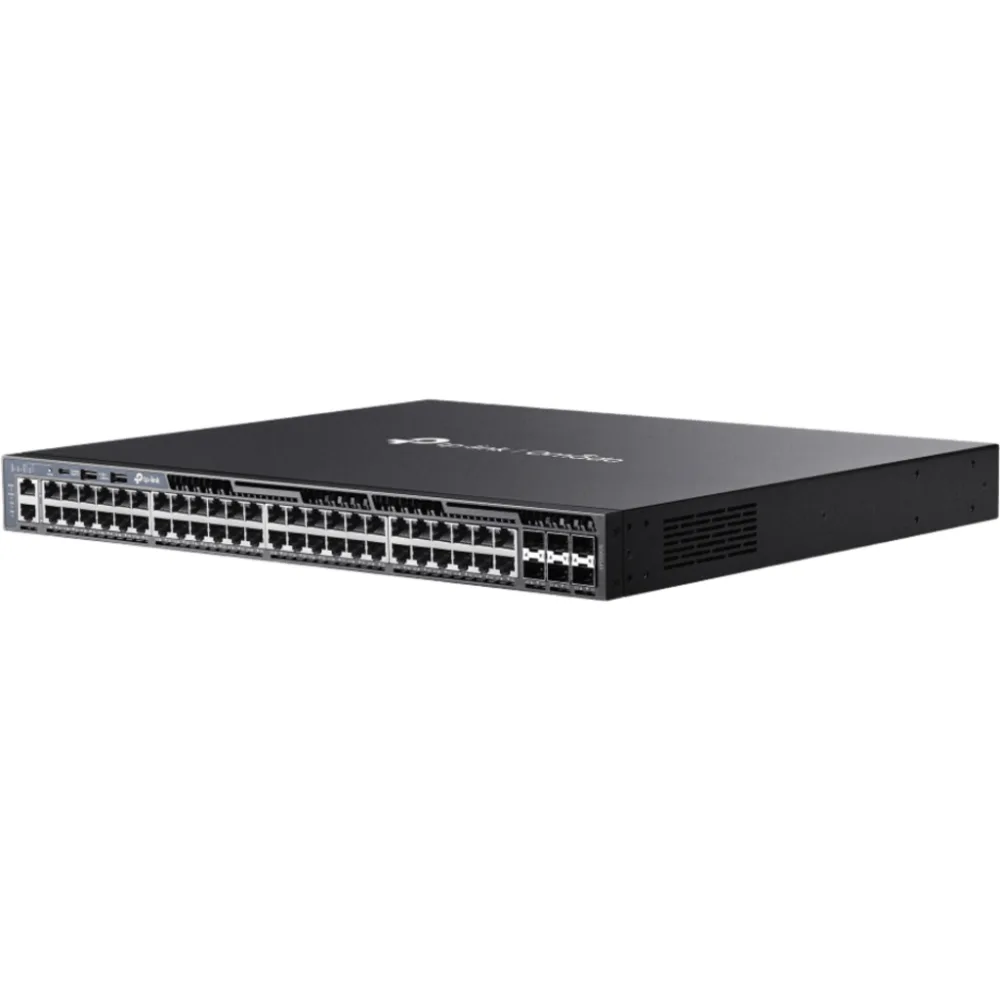 Switch Gestionable L3 Apilable / 48 Puertos Gigabit + 6 Slots 10G SFP+ / Capacidad 216 Gbps / Apilamiento Físico hasta 8 Unidades / Gestión Cloud Omada SDN / Alta Disponibilidad con Fuentes Redundantes / RIP-OSPF-VRRP-PIM / Seguridad ACL-802 – vista 3