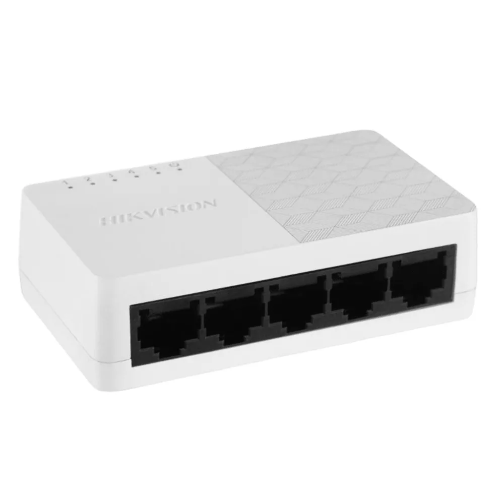 Switch Gigabit / No Administrable de Escritorio con 5 puertos 10 / 100 / 1000 Mbps / Diseño Compacto y Estético