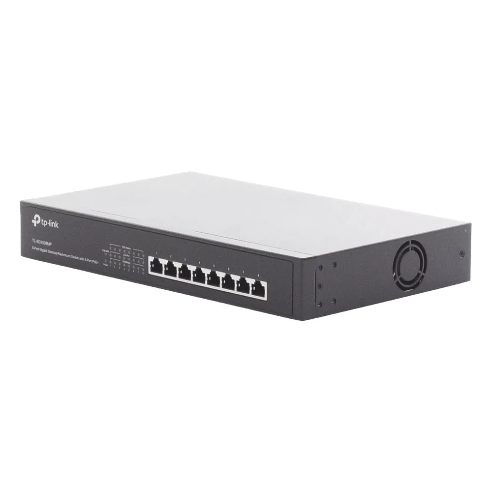 Switch Gigabit PoE+ no administrable de 8 puertos 10/100/1000 Mbps, para escritorio – vista 5