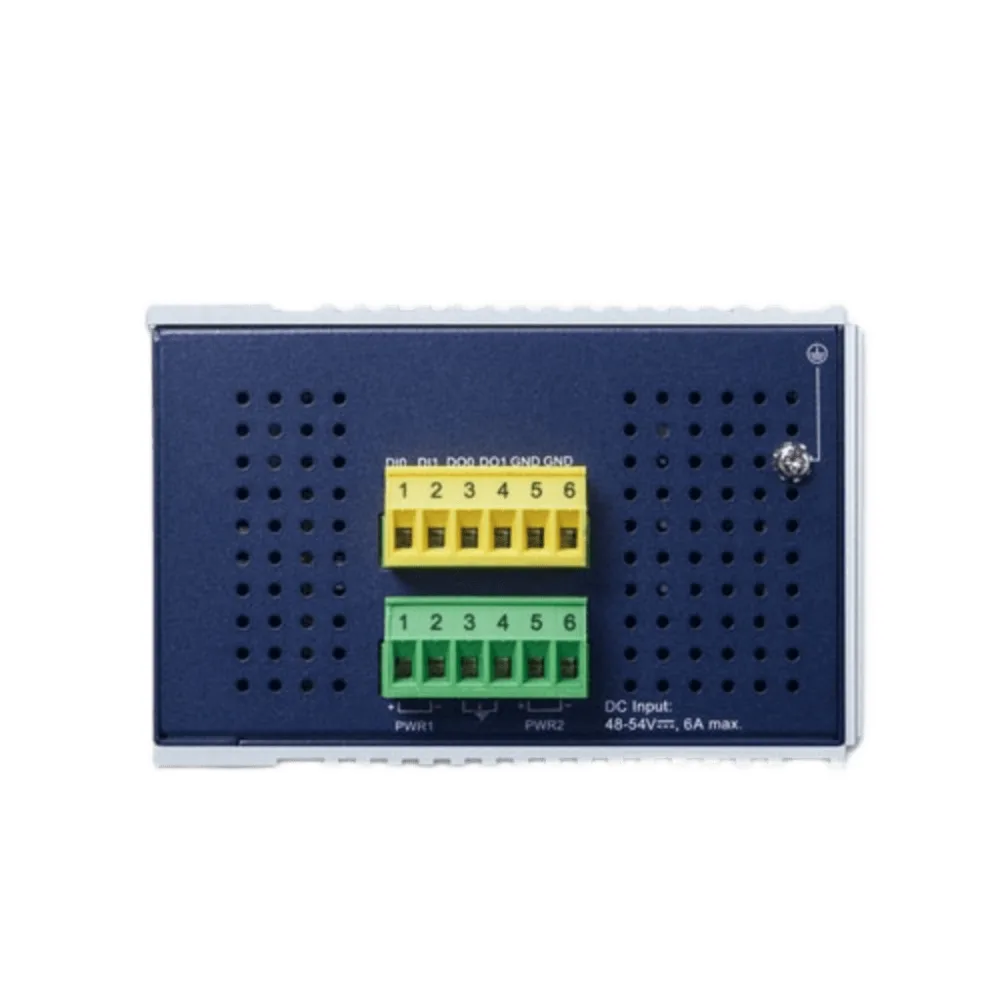 Switch Industrial Administrable Capa2, 8 Puertos Gigabit con PoE+ 802.3at, 2 Puertos SFP de 100/1G y 2 Puertos SFP de 100/1G/2.5G – vista 3
