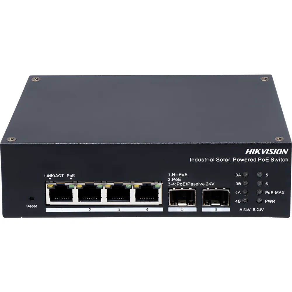 Switch Industrial con UPS / Administrable Gigabit / 3 Puertos Gigabit PoE+ (30 W) + 1 Puertos Gigabit PoE++ (90 W) / 2 Puertos SFP / 120 W Total / 48 a 57 VCD / Ideal para Proyectos / 300 Metros de Distancia – vista 2