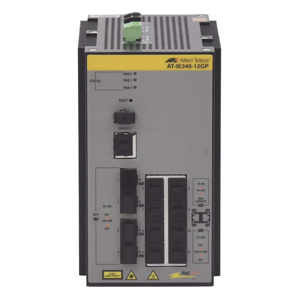 Switch Industrial PoE+ Capa 3 D/8 Puertos 10/100/1000 PoE af/at, 4 x SFP – vista 2