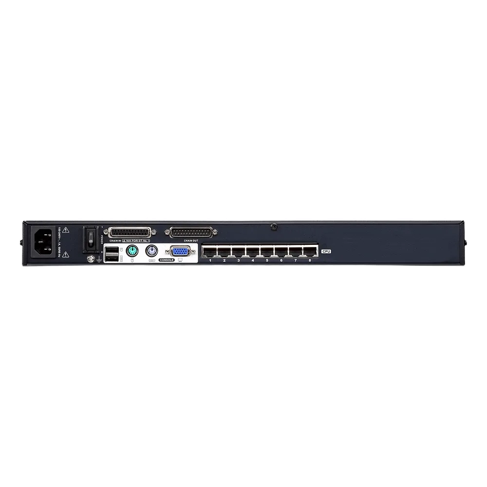 Switch KVM | Conexión Cat 5e | 8 puertos | Resolución 1920 x 1200 |  Conexión de Múltiples Switches | Compatible Windows, Linux, Mac – vista 2