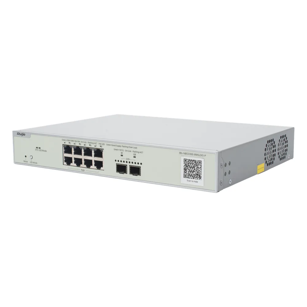 Switch Multi-Gigabit PoE+ Capa 2 con 8 Puertos 2.5G PoE+ hasta 240W y 2 Uplink SFP+ 10G ,Administrable Cloud, Diseñado Para Access Points WiFi 6/7 – vista 3