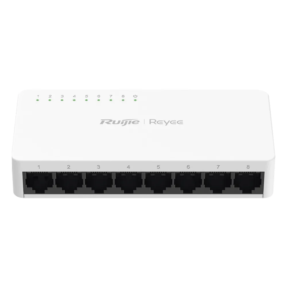 Switch no administrable, Visible en la Topología de la Nube, con 8 puertos Gigabit 1G