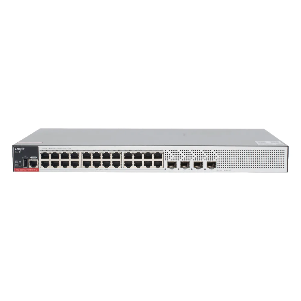 Switch PoE+ Empresarial 370 Watts, Administrable L2+, 24 Puertos Gigabit y 4 Puertos Uplink SFP 2.5G