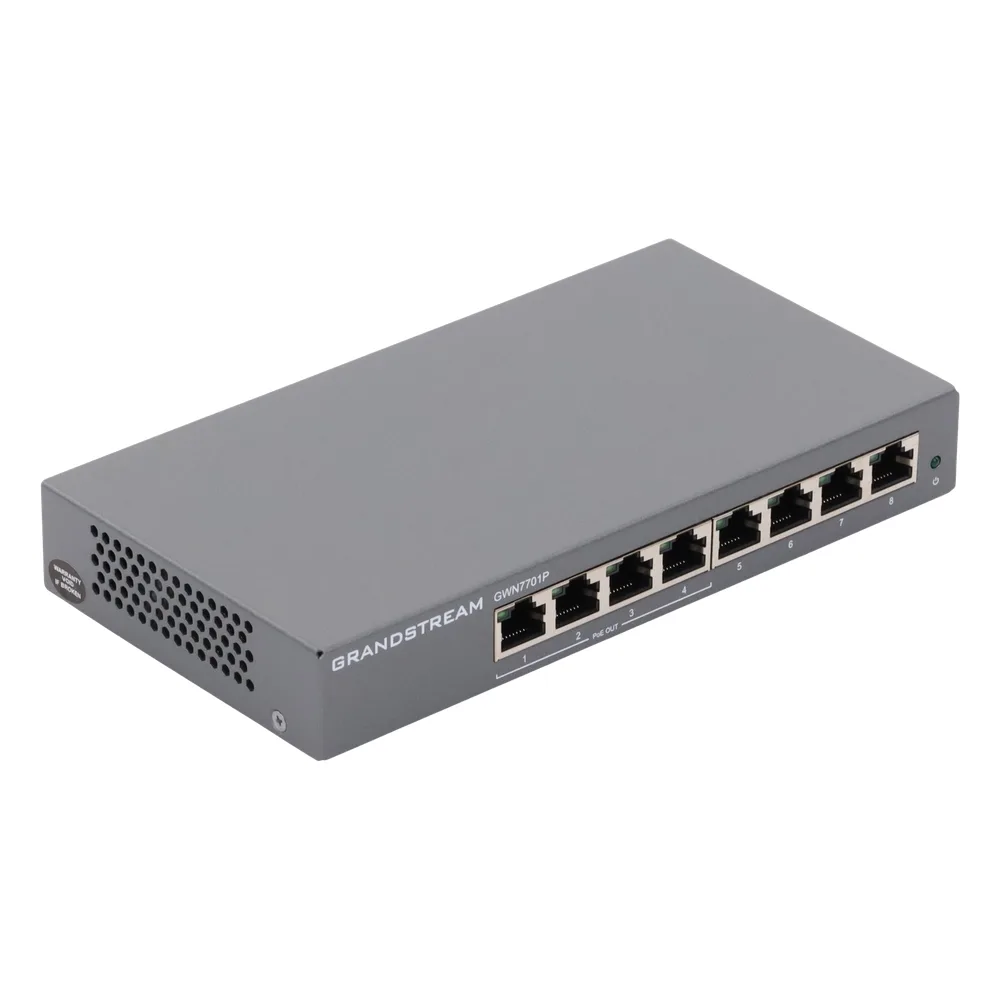 Switch PoE+ Gigabit No Administrable / 8 puertos 10/100/1000 Mbps / 4 puertos PoE+ /  hasta 60W – vista 2
