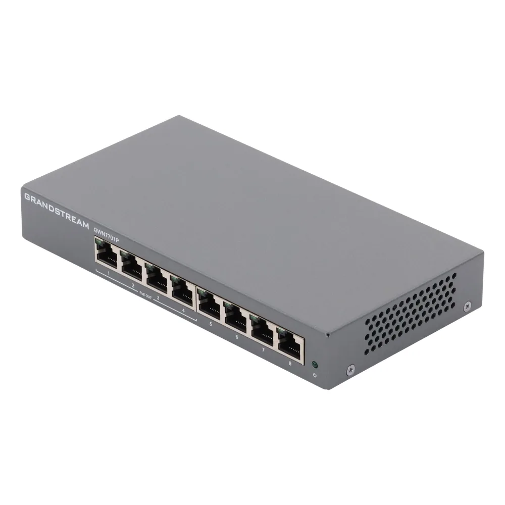 Switch PoE+ Gigabit No Administrable / 8 puertos 10/100/1000 Mbps / 4 puertos PoE+ /  hasta 60W – vista 4