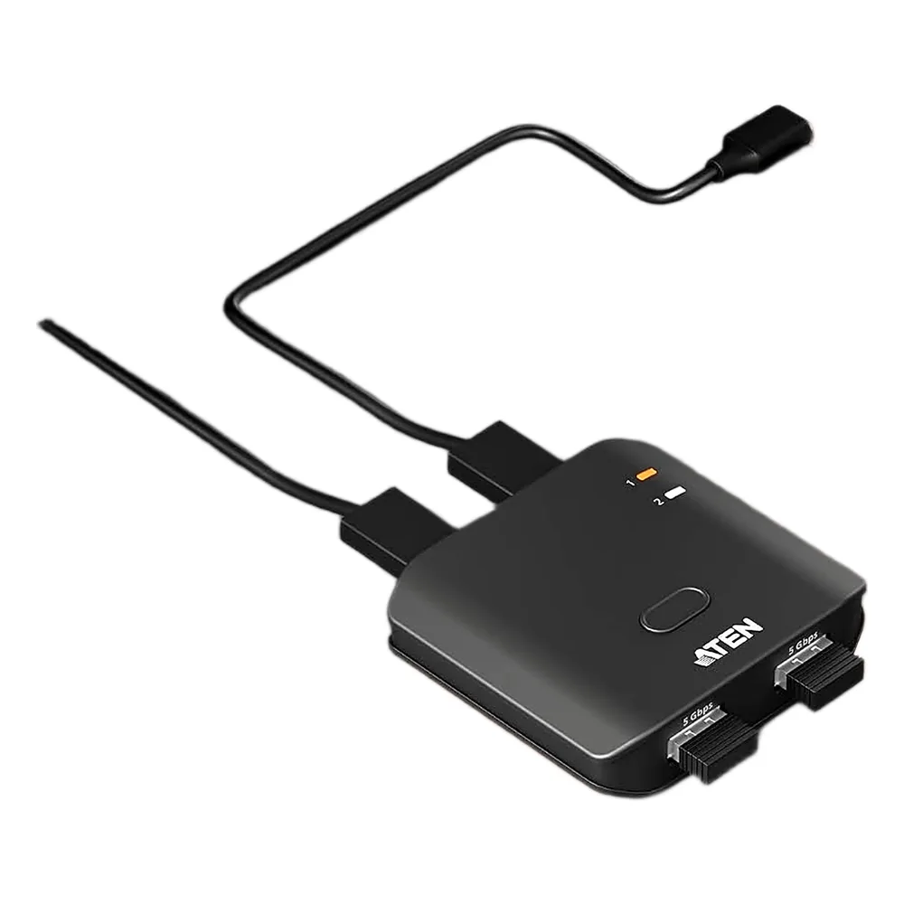 Switch USB 3.2 Gen 1 Essentials | 2 Puertos USB Tipo-A | 2 Computadoras | 5 Gbps | InstaSync | Botón Físico | Diseño Compacto | Plug-and-Play – vista 4