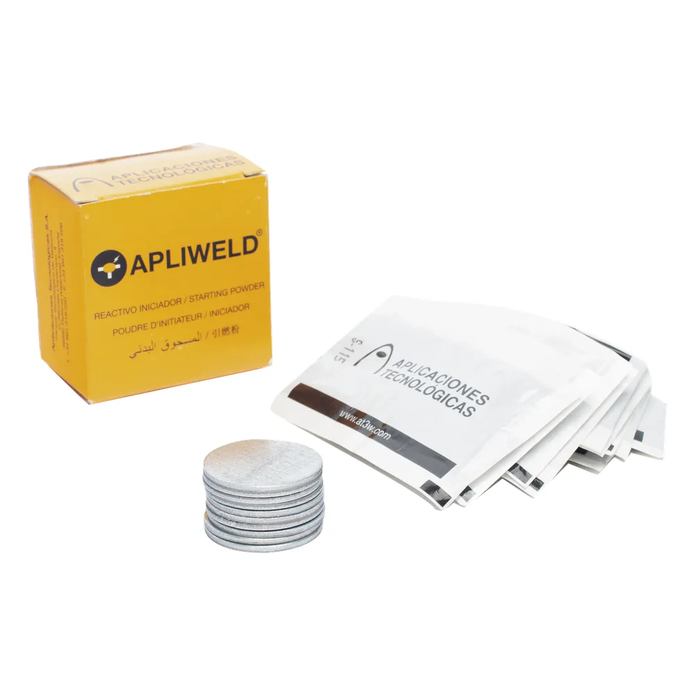Tabletas de Soldadura Exotérmica ApliWeld-T / Compuesto Ø43 mm / 20 Piezas / Unión Molecular Permanente / Alta Conductividad