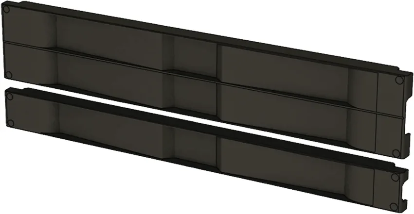 Tapa Ciega de Plástico de Instalación Rápida (Sin Herramientas / A Presión), para Rack de 19" 1 UR Color Negro