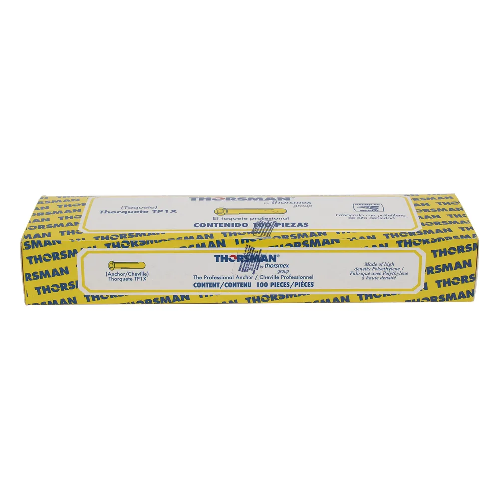 Taquete amarillo 7/32" para tornillos 8mm x 1" (100pzs) (1102-02100) – vista 4