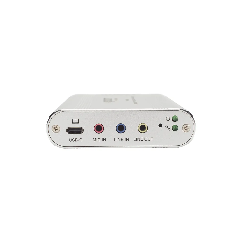Tarjeta de Captura HDMI 8K a USB 3.2 Gen 1 | Resolución 8K@60Hz y 4K2K@144Hz | Ancho de Banda 48Gbps | Mezcla de Audio HDMI-Micrófono-Línea | Compatibilidad Multiplataforma Windows-macOS-Linux | Carcasa de Aluminio Plateado – vista 6