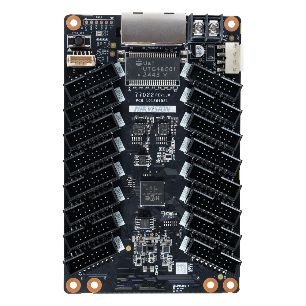 Tarjeta Receptora 16 Puertos / Carga Máxima 512×512 Píxeles / 16 Bit Nivel de Gris / Corrección de Cromaticidad Punto a Punto / Ajuste Gamma RGB Independiente / Compatible con 3D