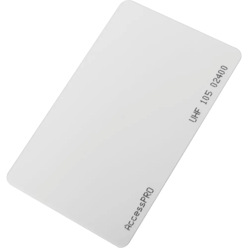 Tarjeta RFID UHF / EPC GEN2 / ISO 18000 6C / PET No imprimible / Incluye porta tarjeta