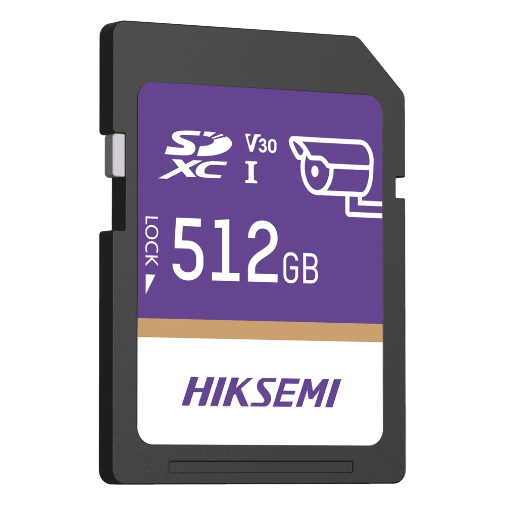 Tarjeta SD GuardPro P10 / 512 GB / 100 MB/s Lectura / 90 MB/s Escritura / Clase 10 U3 V30 / 3D TLC NAND / Especializada Para Videovigilancia 24/7 – vista 3