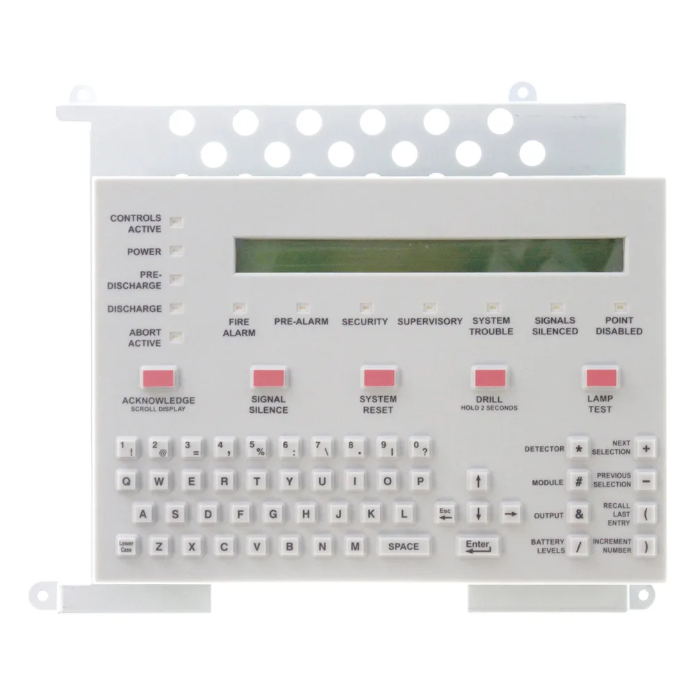 Teclado con Pantalla LCD de 80 Caracteres / Teclado QWERTY Completo / para Paneles NOTIFIER Serie ONYX NFS-320 y NFS2-640
