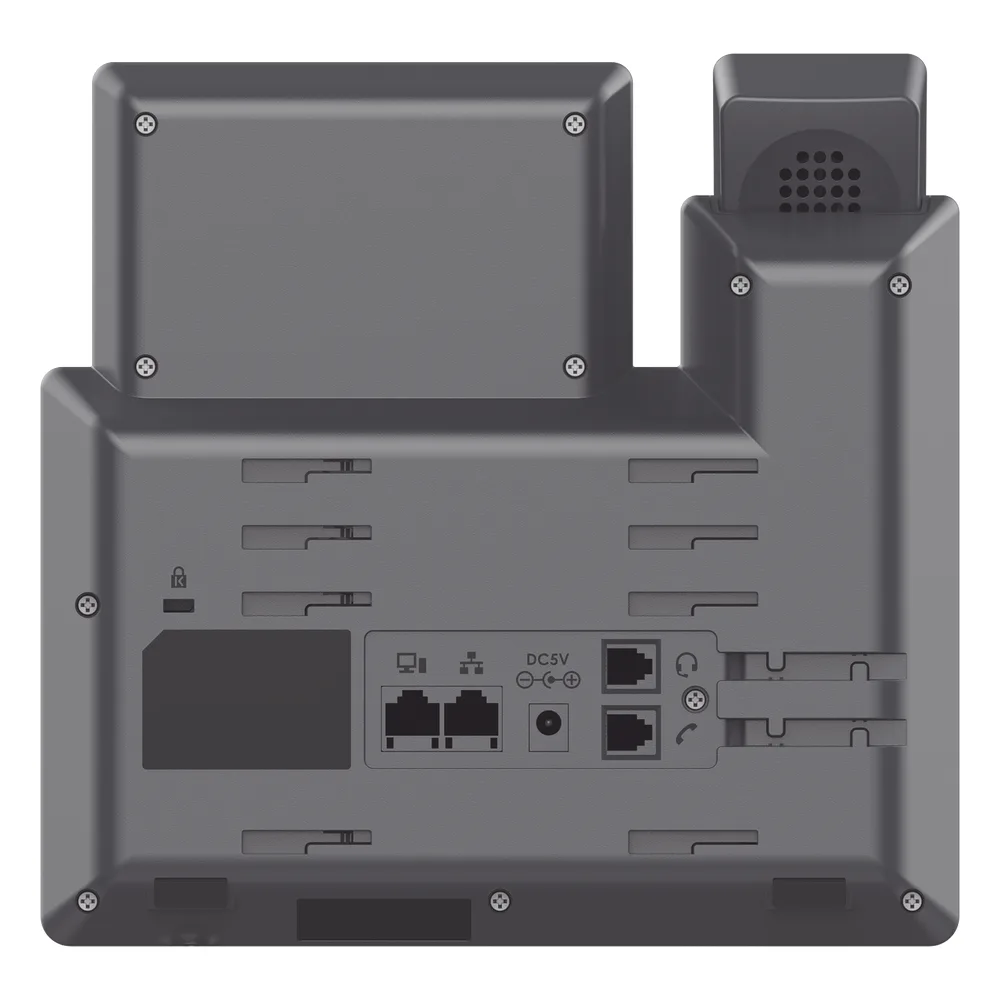 Teléfono IP Grado Operador, 3 líneas SIP con 6 cuentas, 10 botones BLF, puertos Gigabit, codec Opus, IPV4/IPV6 con gestión en la nube GDMS – vista 5