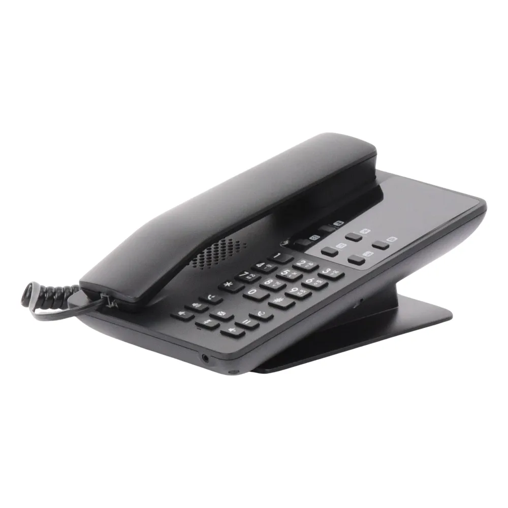 Teléfono IP Hotelero, 2 líneas SIP con 2 cuentas, codec Opus, IPV4/IPV6, color negro, con gestión en la nube GDMS – vista 4