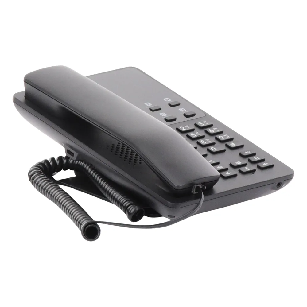 Teléfono IP Hotelero, 2 líneas SIP con 2 cuentas, codec Opus, IPV4/IPV6, color negro, con gestión en la nube GDMS – vista 6