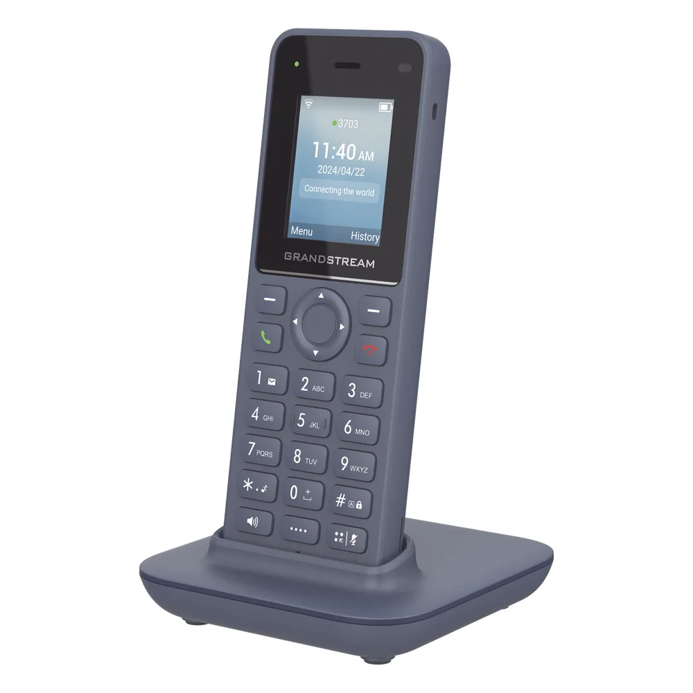 Teléfono IP inalámbrico Wi-Fi, portátil, 2 líneas, 2 cuentas SIP, Voz HD, Bluetooth, Puerto USB tipo C