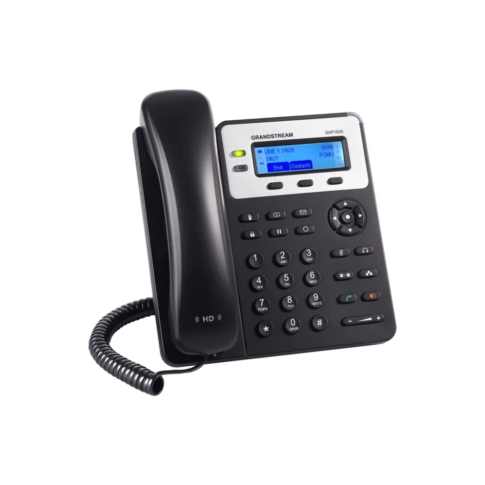 Teléfono IP SMB de 2 Líneas con 3 teclas de función programables y conferencia de 3 vías. PoE – vista 3