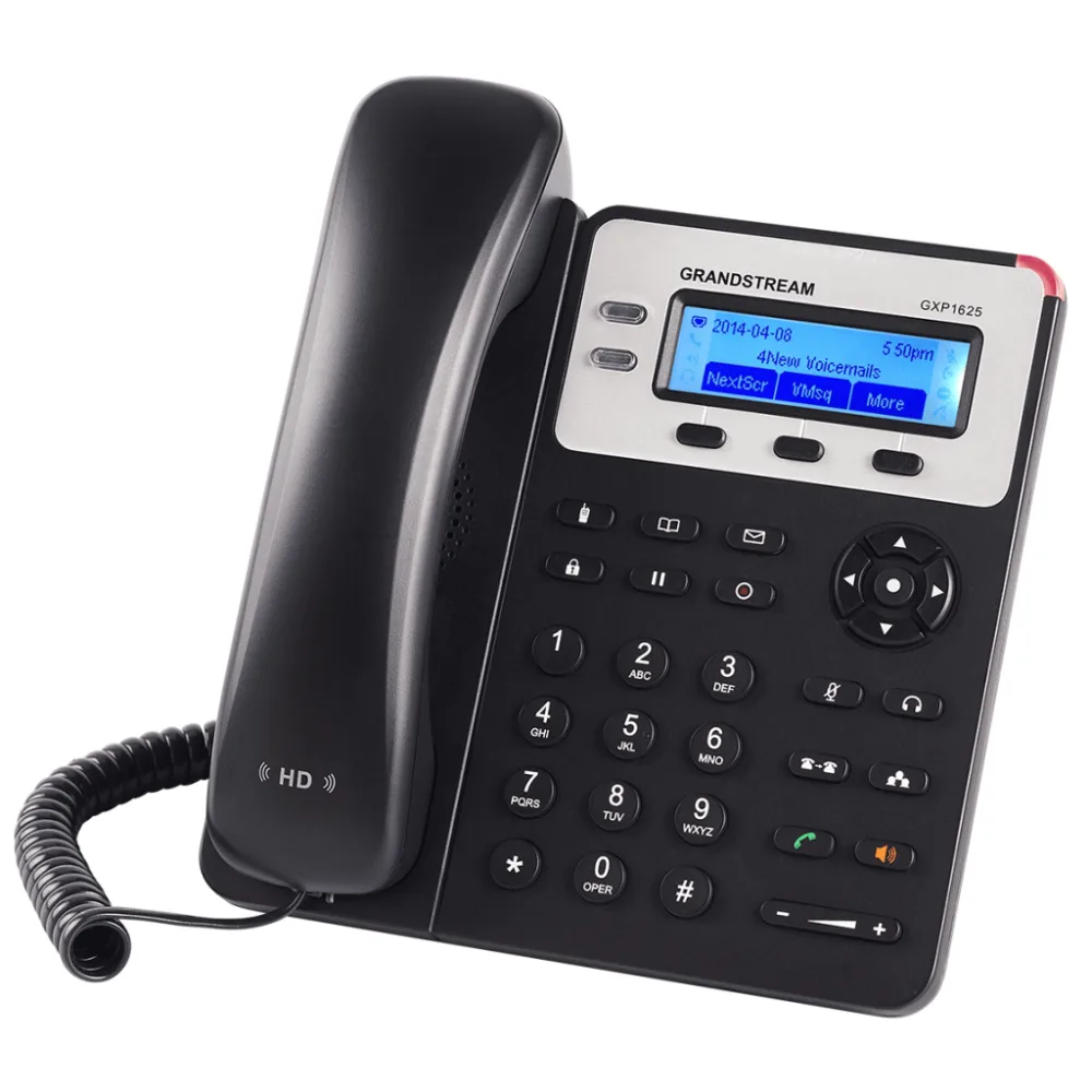Teléfono IP SMB de 2 Líneas con 3 teclas de función programables y conferencia de 3 vías. PoE – vista 4