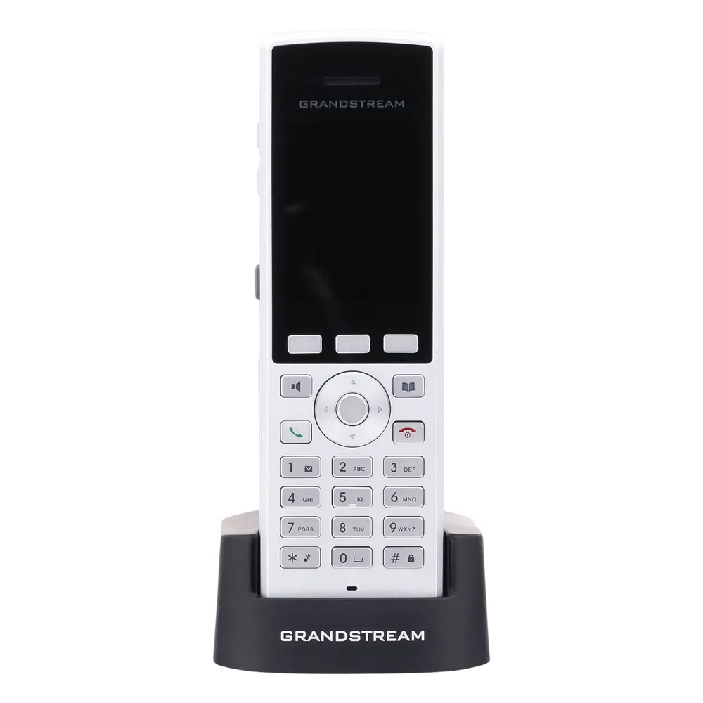 Teléfono WiFi portátil empresarial con 2 lineas y cuentas SIP, Bluetooth y botón Push-to-talk – vista 9