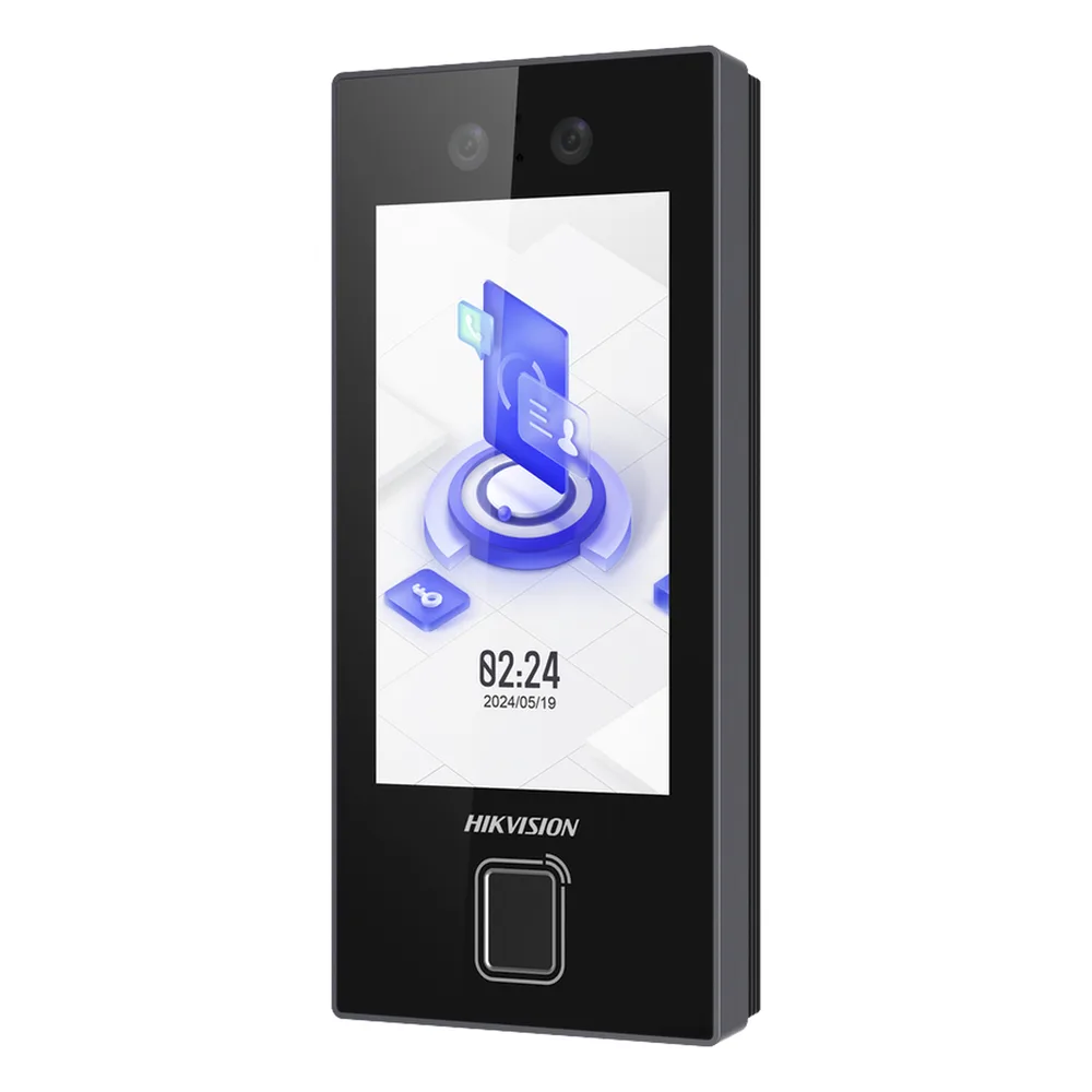 Terminal Facial MinMoe DS-K1T344EBFWX-E1 / Lector de Huellas y Tarjetas PROX EM / 3000 Rostros / 3000 Huellas / Pantalla 4.5" / Hik-Connect Teams / IP65 / PoE WiFi / HIK-IA / SIP