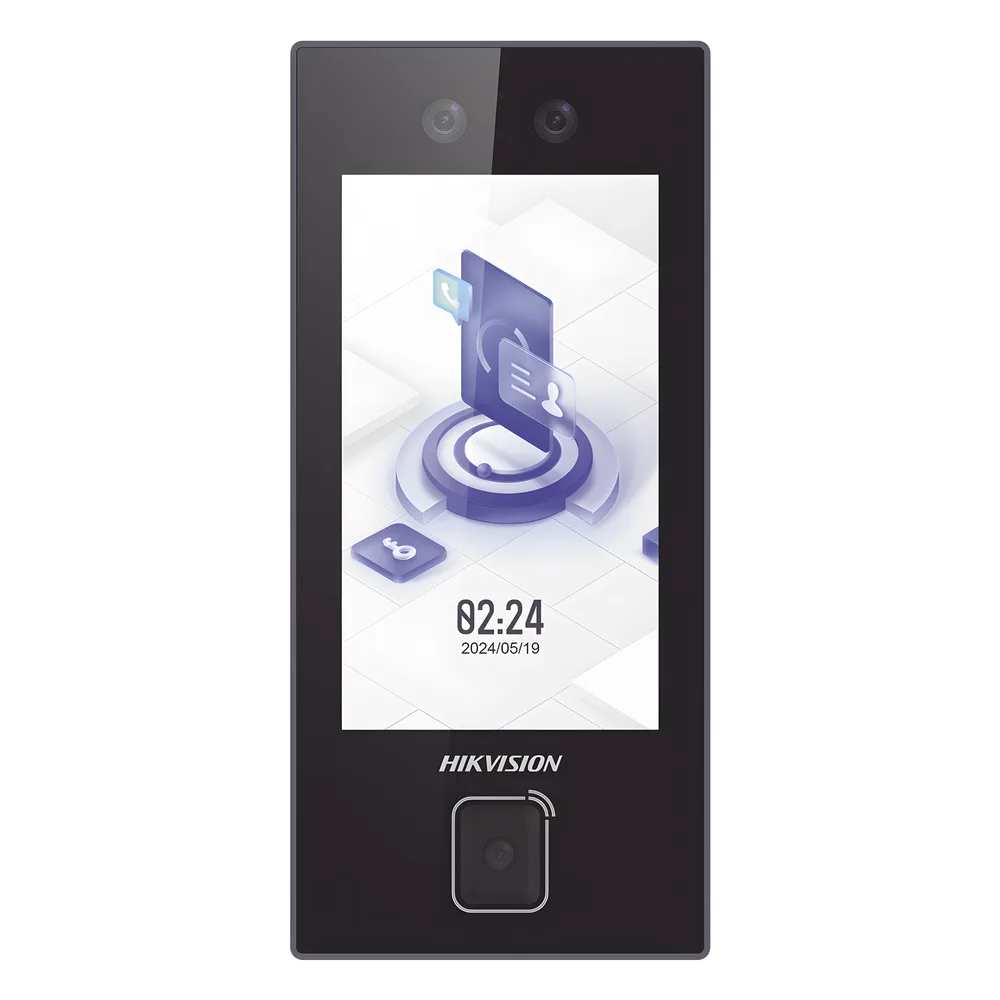 Terminal Facial MinMoe DS-K1T344MBWX-QRE1 / Lector QR Fisico Ultra Rapido / 3000 Rostros / Tarjetas MIFARE / Pantalla 4.5" / Hik-Connect Teams / IP65 / PoE WiFi / HIK-IA / SIP – vista 2