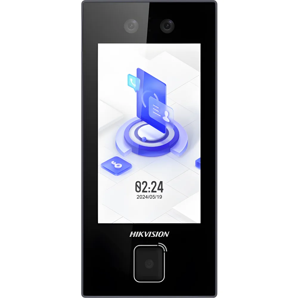 Terminal Facial MinMoe DS-K1T344MBWX-QRE1 / Lector QR Fisico Ultra Rapido / 3000 Rostros / Tarjetas MIFARE / Pantalla 4.5" / Hik-Connect Teams / IP65 / PoE WiFi / HIK-IA / SIP – vista 3