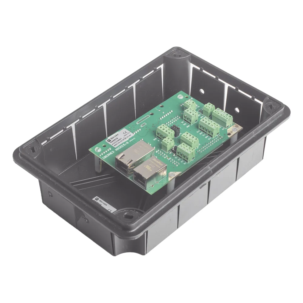 Terminal Hospitalaria Empotrable NX0015 / Controlador IP para Sistema de Llamada Paciente-Enfermera / VoIP SIP / PoE / 12 Entradas Digitales / Bus RS485 – vista 4