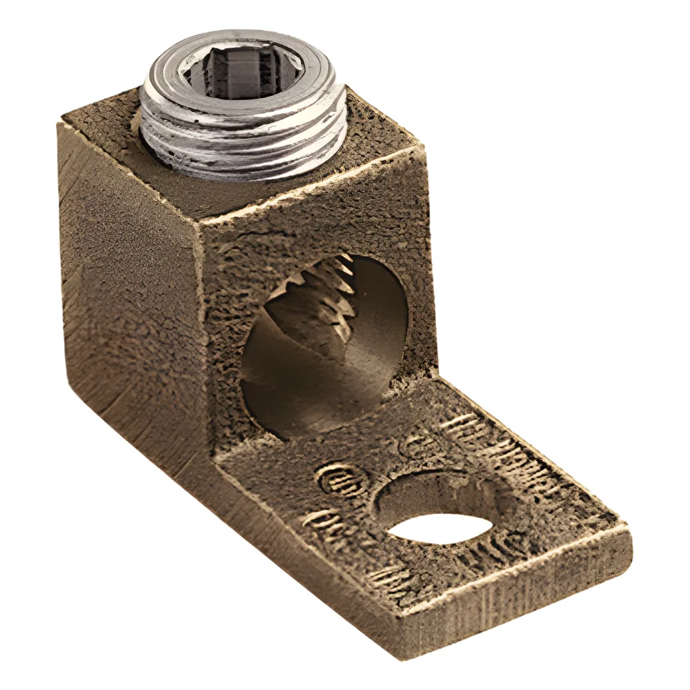 Terminal Tipo Lengüeta Recta de Cobre, Cal. 8 a 1/0 AWG, Orificio para perno de 5/16" (7.9mm)
