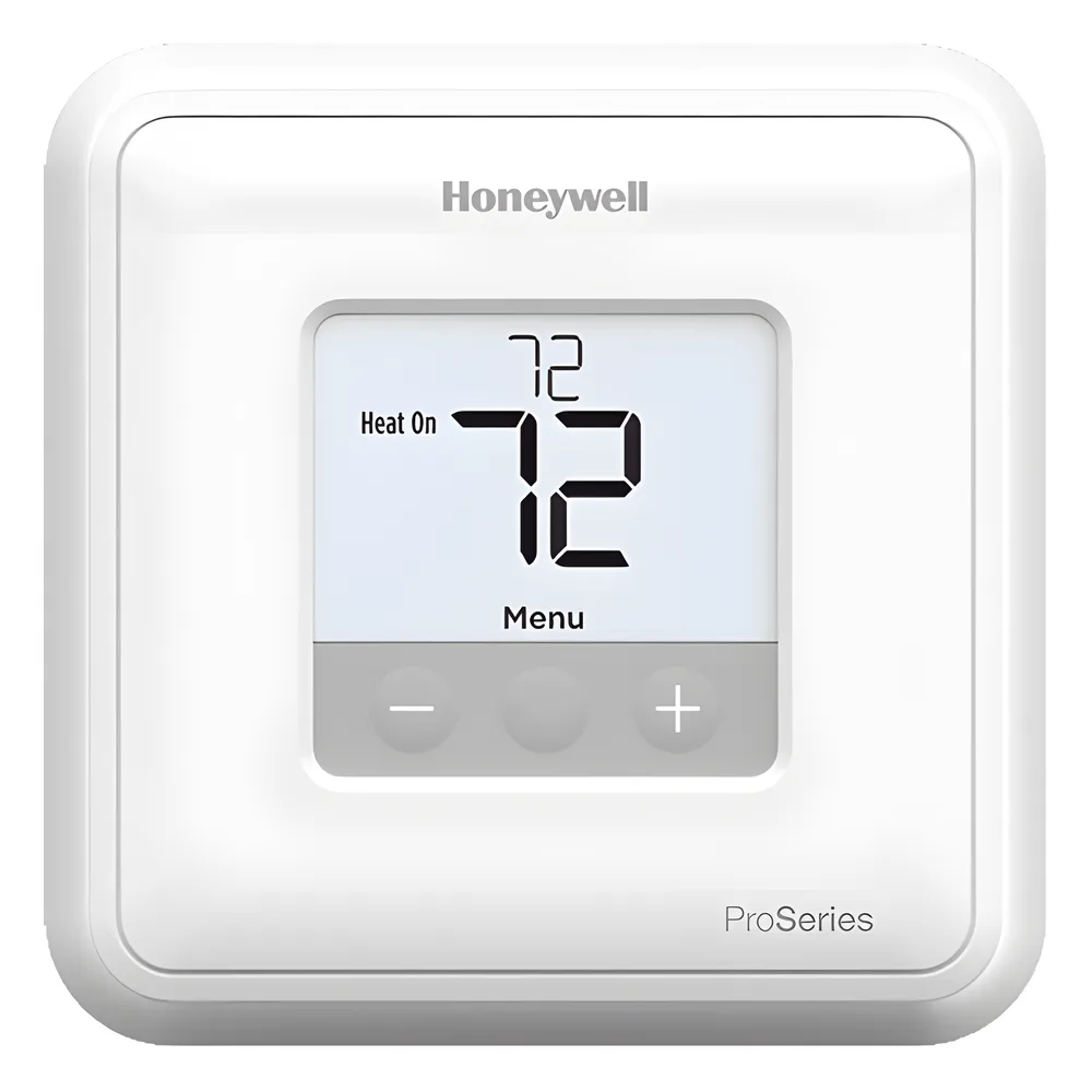 Termostato no programable de 1 etapa calor/frío para sistemas convencionales o bomba de calor sin calor auxiliar, serie Pro 1 (T1 Pro)