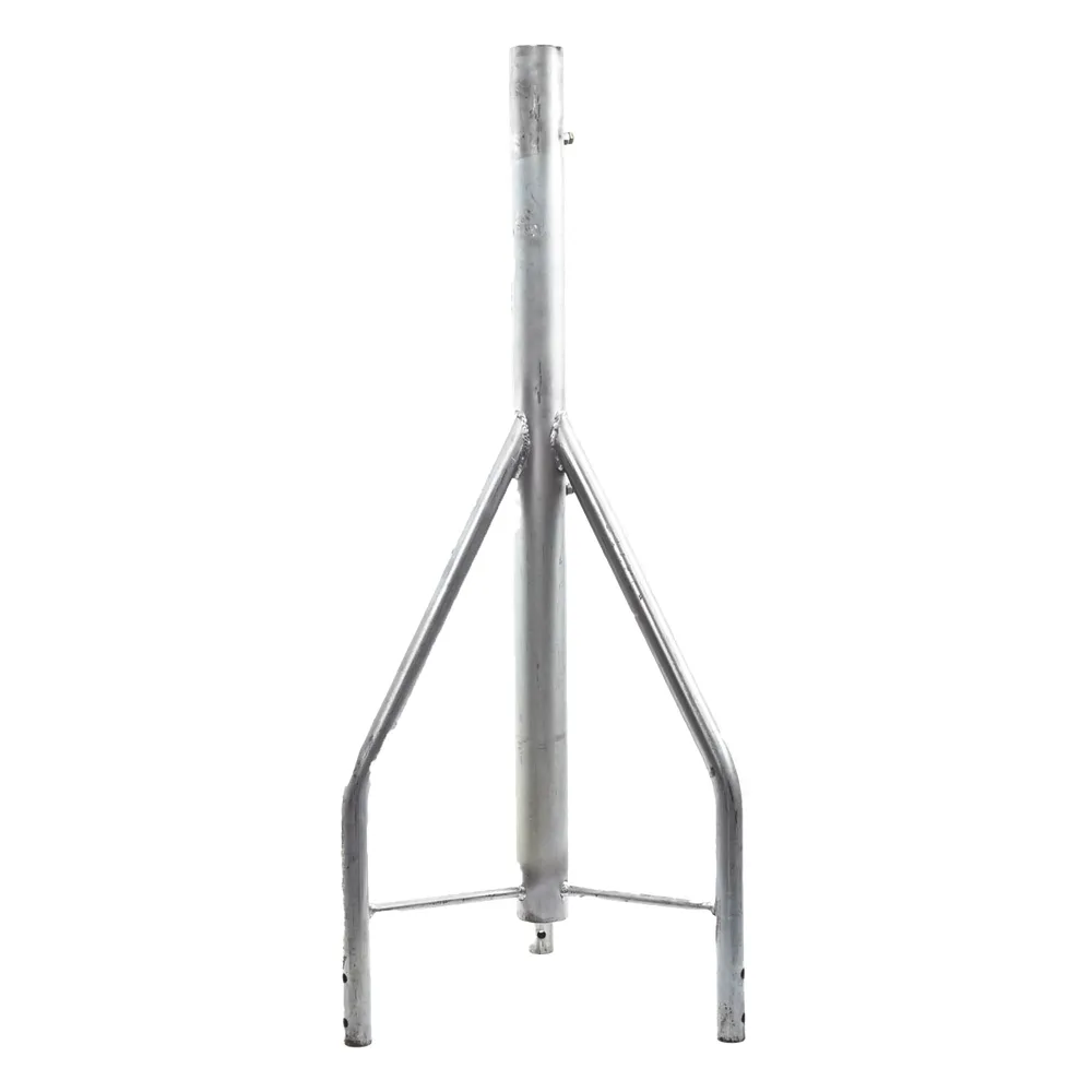 Tramo de Remate / Copete, tubo industrial 1 1/4" con tubo central 2 3/8", galvanizado por electrólisis.