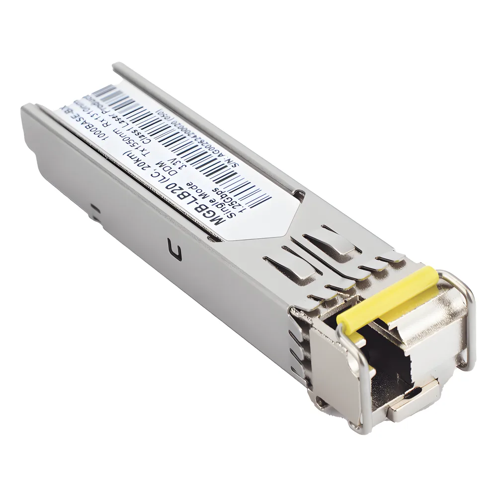 Transceptor mini-Gbic SFP 1G LC TX:1550nm RX:1310 para fibra Mono Modo 20 Km WDM, Requiere MGB-LA20 – vista 2
