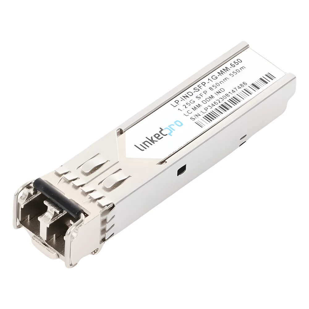 Transceptor Óptico Industrial SFP (Mini-Gbic) / Multimodo 850 nm / 1.25 Gbps / 1000BASE-SX / Conectores LC/UPC Dúplex / DDM / Hasta 550 m – vista 3