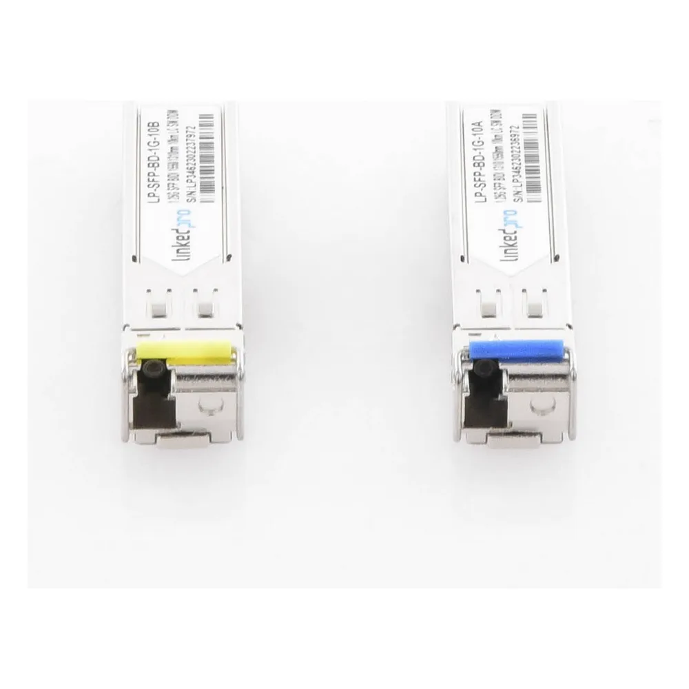 Transceptores Ópticos Bidireccionales SFP (Mini-Gbic) / Monomodo 1310 & 1550 nm / 1.25 Gbps / 1000BASE-BX / Conector LC/UPC Simplex / DDM / Hasta 10 km / 2 Piezas – vista 4