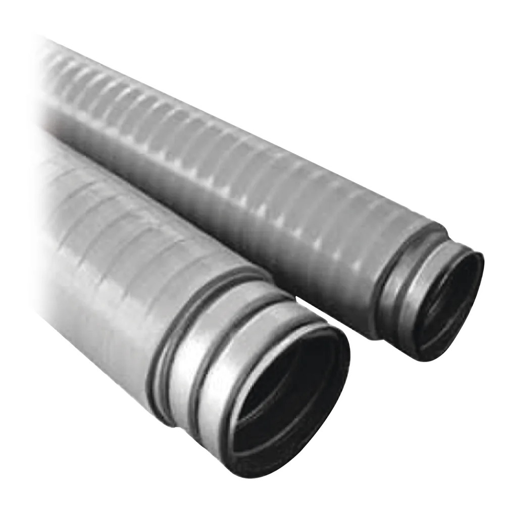 Tubo Flexible tipo Liquidtight de 3/8" (9.5 mm). Acero + Forro PVC. Rollo de 50 Metros.
