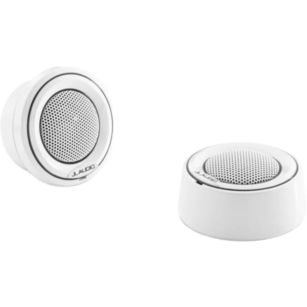 Tweeter de Componentes Náutico JL Audio M6 / 1" (25.4 mm) / Cúpula de Seda / Alta Potencia y Amplia Dispersión / Resistencia a Corrosión y UV / Soportes de Montaje Blancos / Anillo Embellecedor Blanco