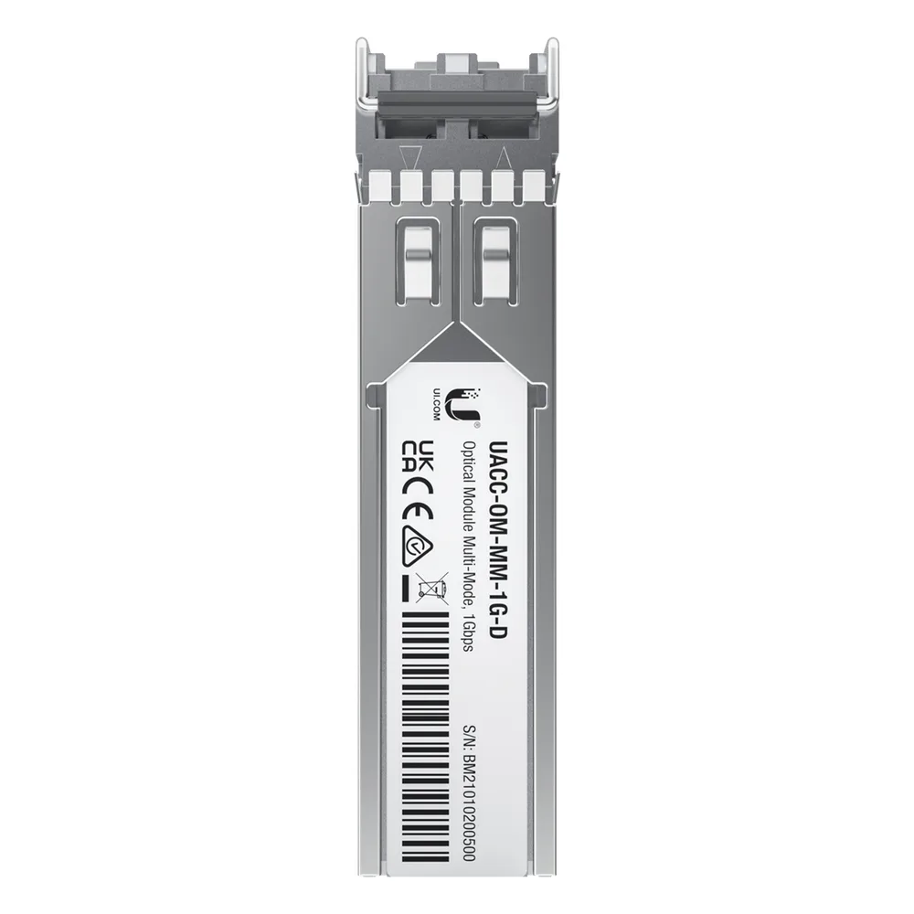 UFiber Módulo SFP, transceptor MiniGibic MultiModo 1 Gbps, distancia 550m, conectores LC, paquete de 2 piezas