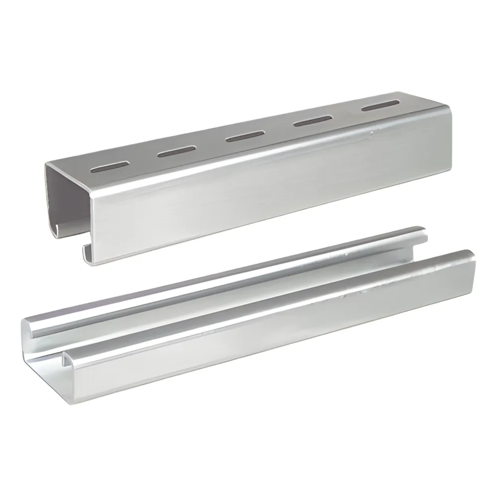 Unicanal liso 4x4, 3000 mm, acabado ElectroZinc
