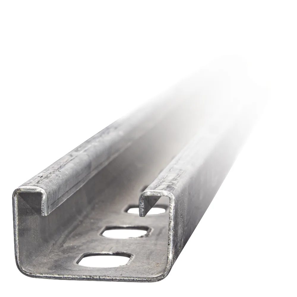 Unicanal Perforado 4 X 2 cm X 3 m / Calibre 12 / Galv. Electrolítico.