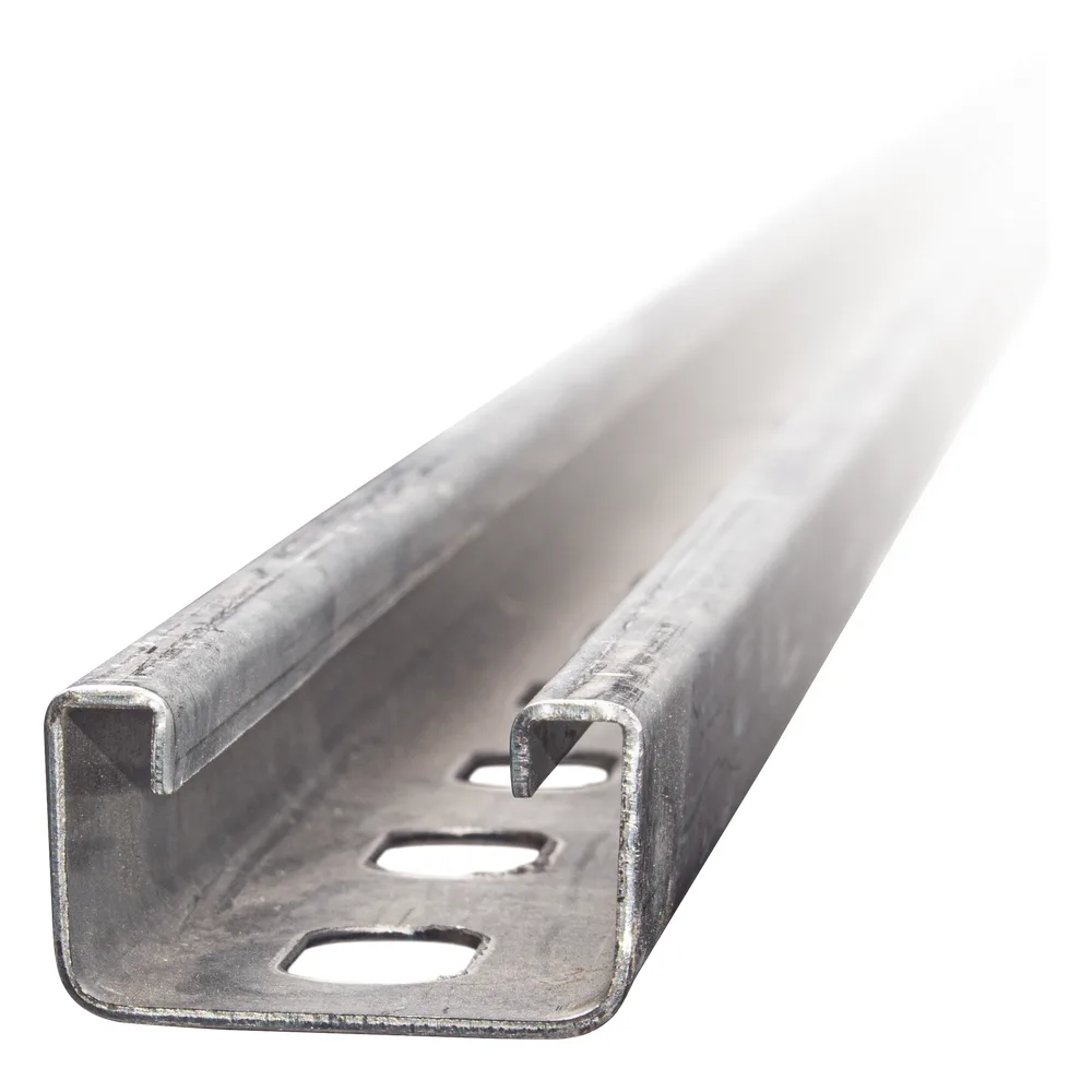 Unicanal Perforado 4 X 2 cm X 3 m / Calibre 14 / Galvanizado Electrolítico.
