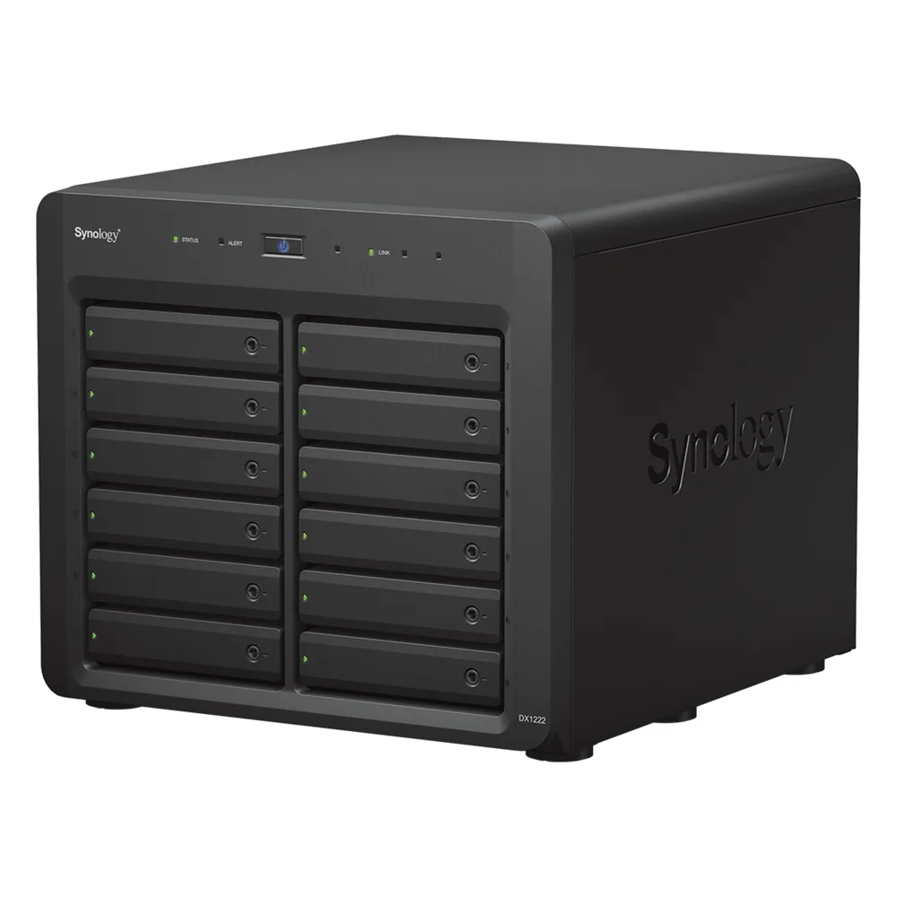 Unidad de Expansión Synology DX1222 | 12 Bahías para HDD/SSD SATA 3.5" o 2.5" | Intercambio en Caliente | Puerto Mini-SAS HD | Garantía de 5 Años. – vista 4